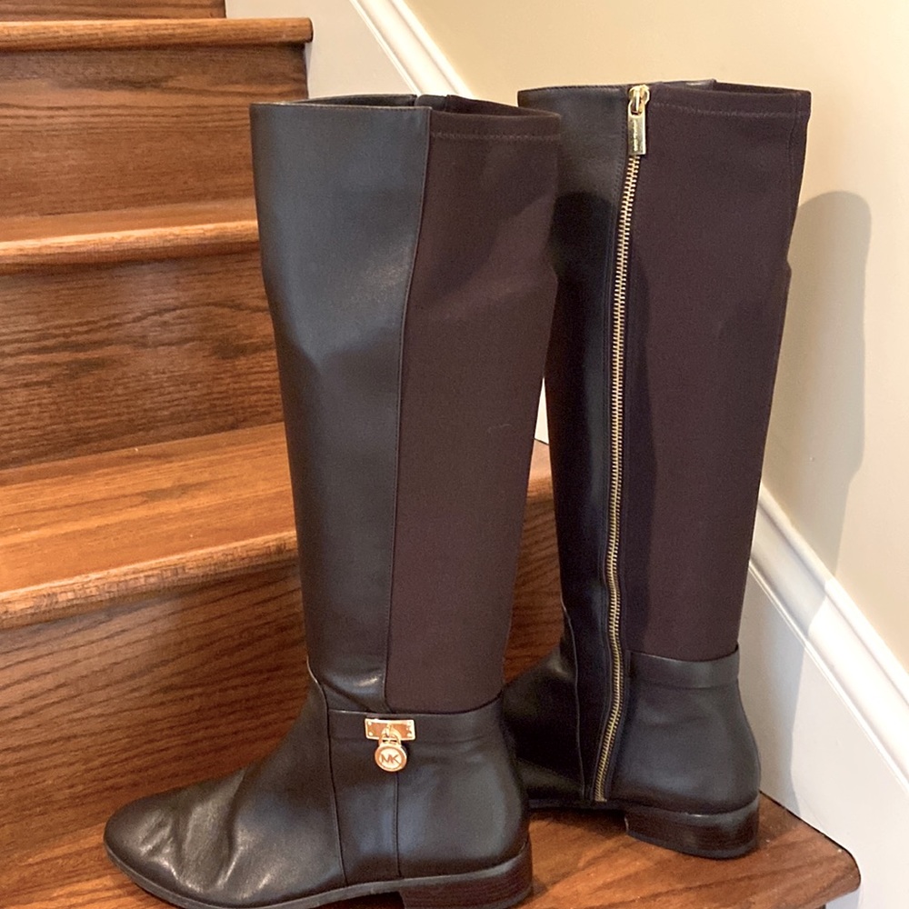 Micheal Kors leather rider boot